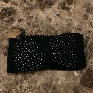 NWT Black Bling Headband